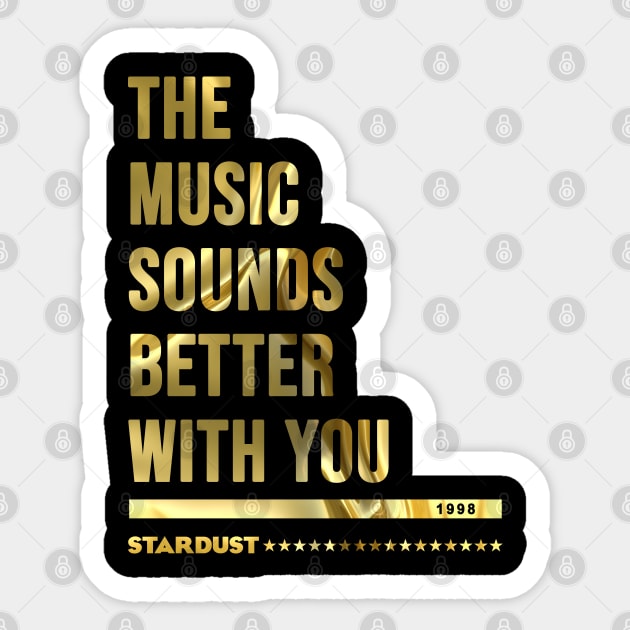 Stardust - house music from the 90s Sticker by BACK TO THE 90´S